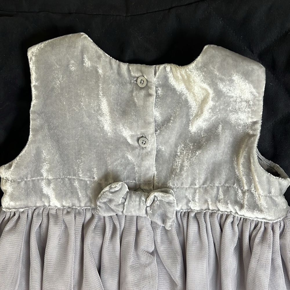Baby Gap grey dressy Holiday dress Size 12-18 Months